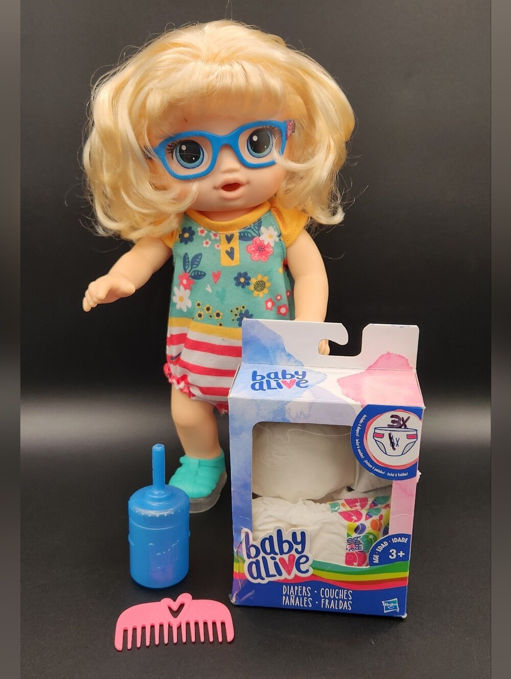 Baby Alive Step ‘N Giggle Baby Blonde Hair w/ Light-Up Shoes, Sounds, & Phrases!
